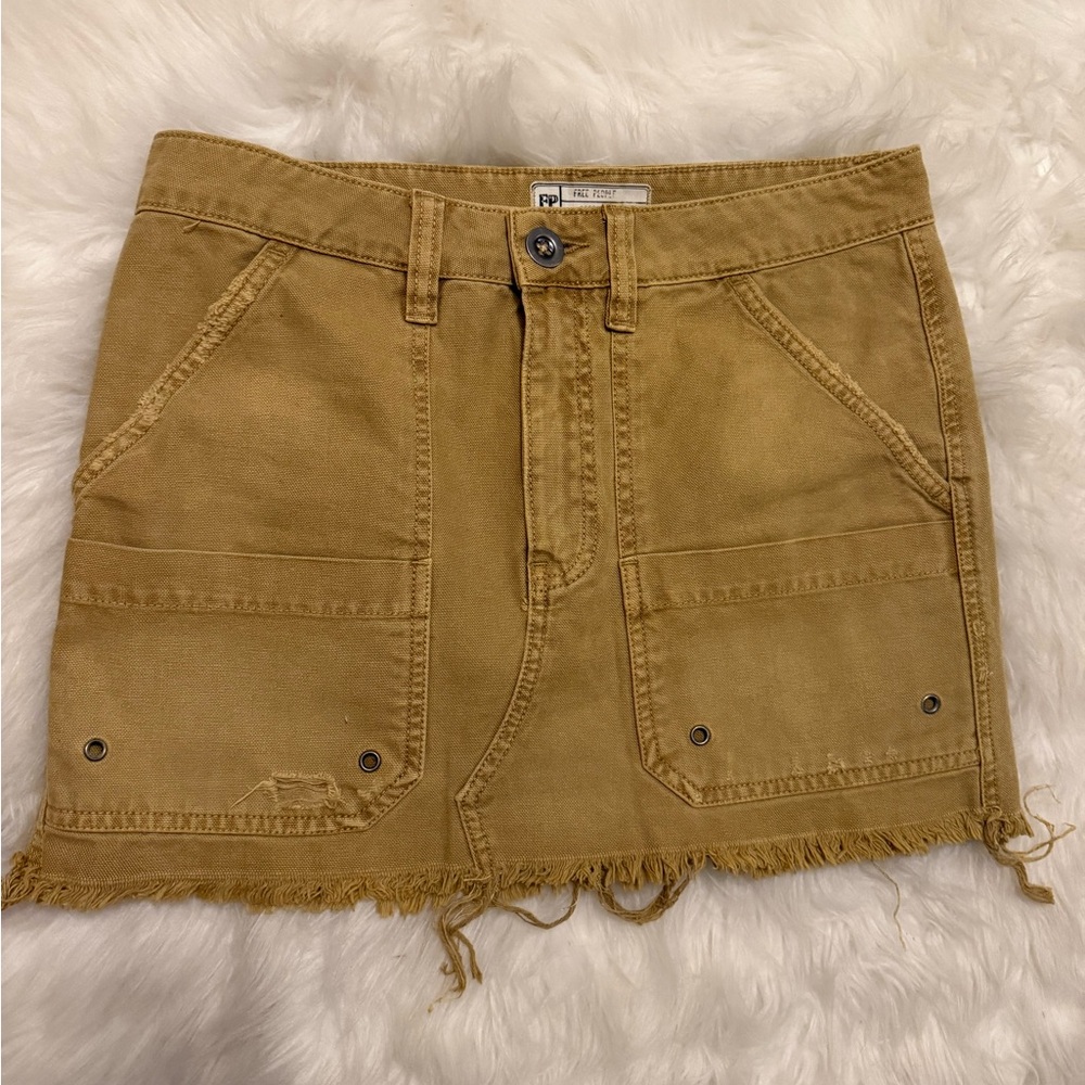 Free People Denim Mini Skirt